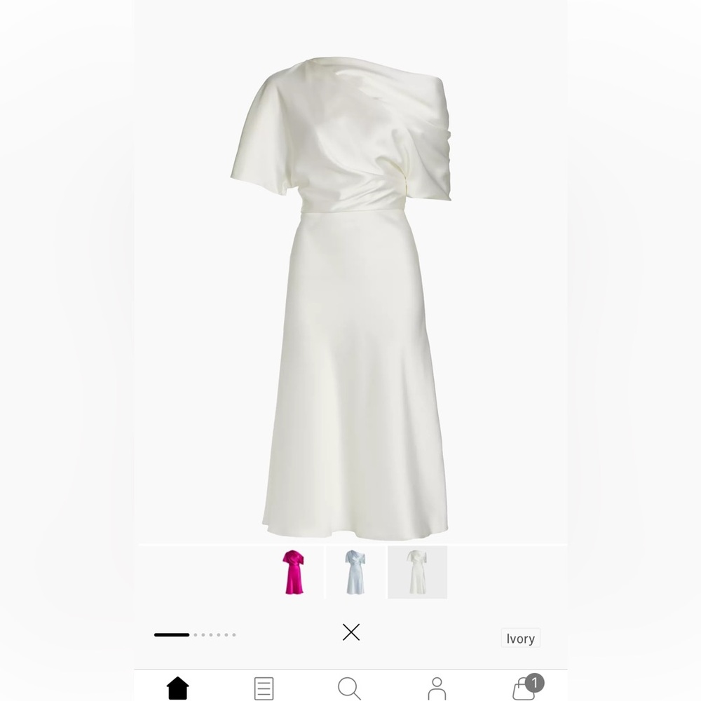 Amsale satin dress. Size 4